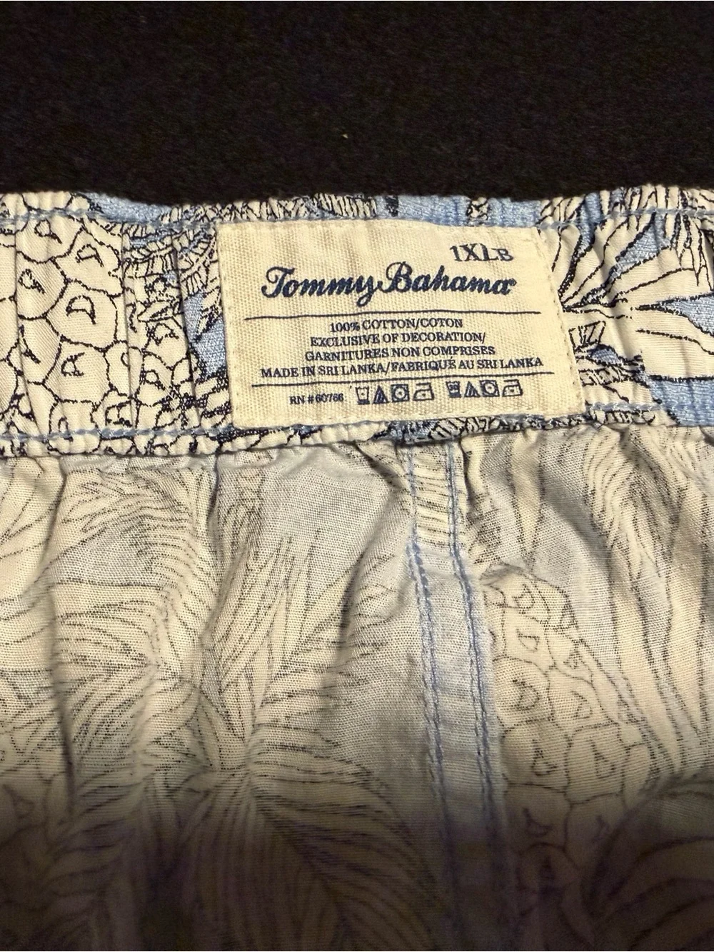 Tommy Bahama Light Blue Tropical Print Shorts